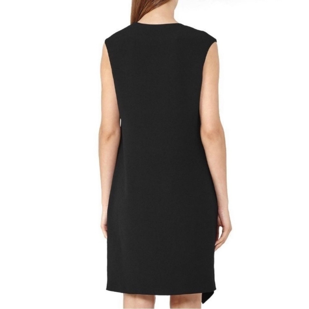 REISS Cora Sleeveless Ruffle Shift Dress 10 - Picture 2 of 8
